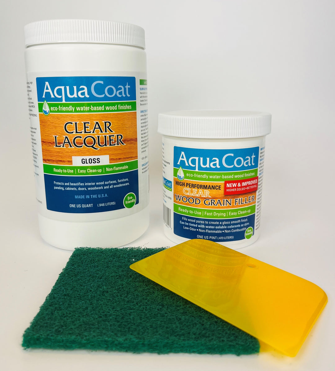 Finishing Kits - High Performance Clear Grain Filler and Clear Lacquer