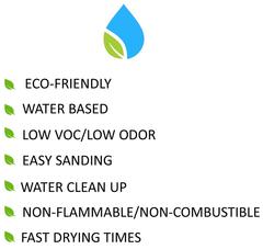 List of reasons to use water based grain filler and stain