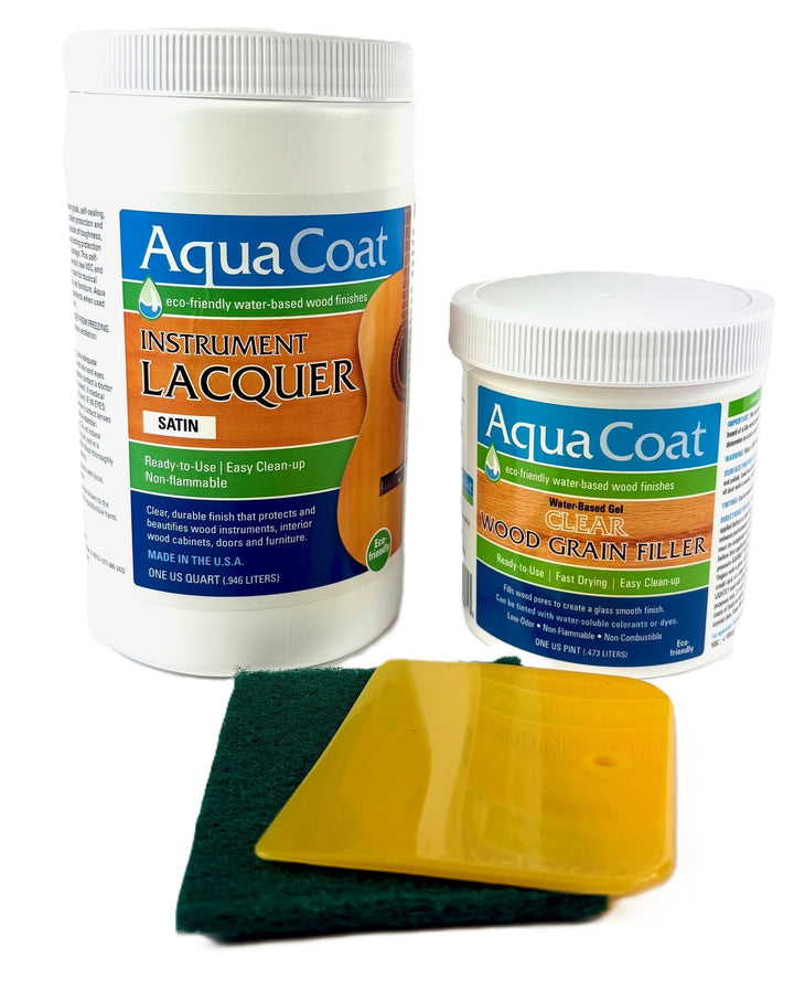 Finishing Kits - Clear Grain Filler and Instrument Lacquer
