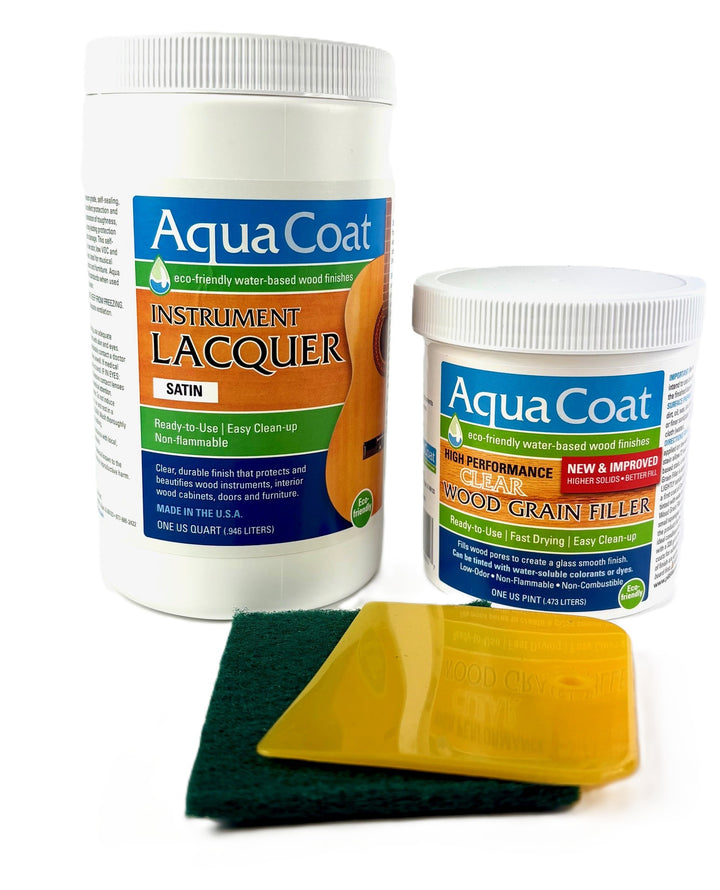 Finishing Kits - High Performance Clear Grain Filler and Instrument Lacquer